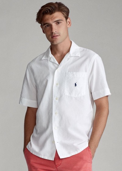 Camisa Polo Ralph Lauren Hombre Blancos - Lightweight Camp - QEXIO7569